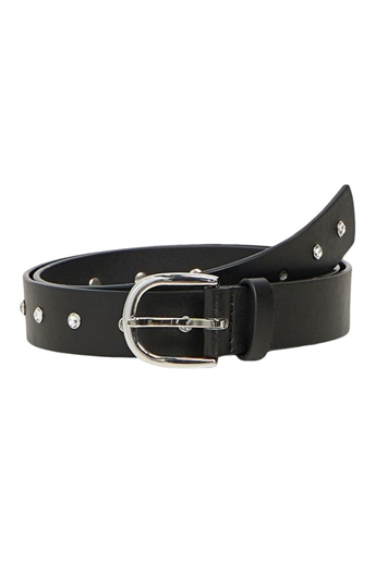 Ditta PU Belt, Black / Silver